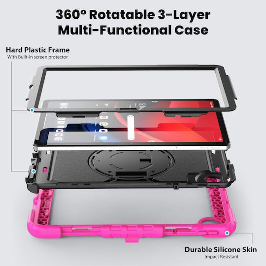 Flip Cover Περιστρεφόμενη Ροζ (Lenovo Tab M11, Xiaoxin Pad 2024)