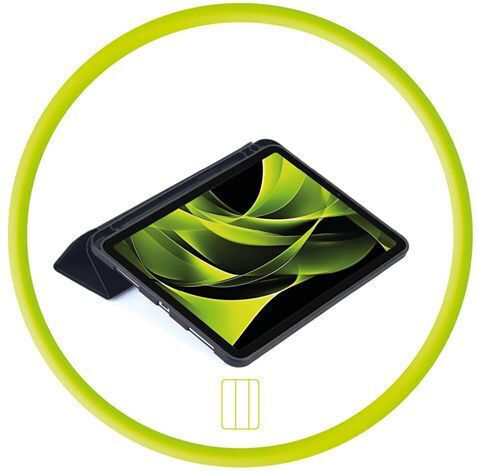 Mobile Origin Flip Cover Περιστρεφόμενη Ανθεκτική Μαύρη (iPad Air 11" M2 2024/M3 2025)