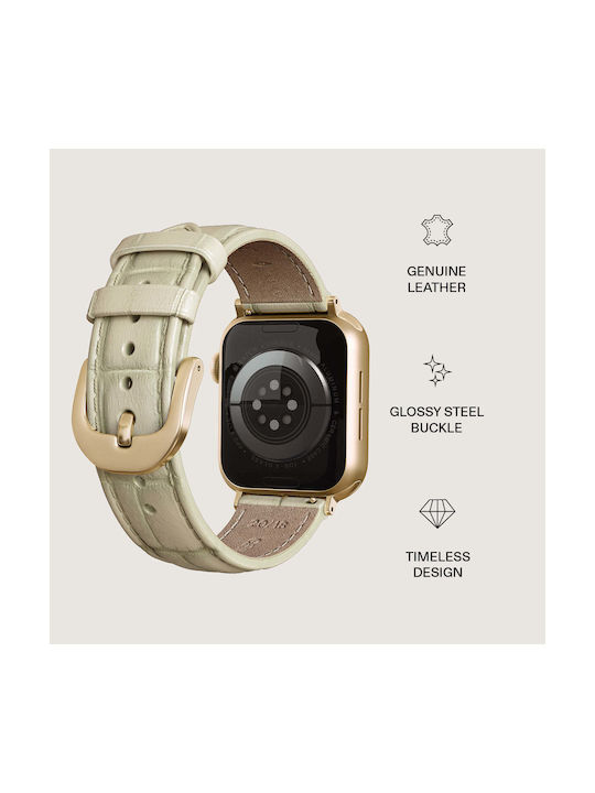 Burga Armband Gold (Apple Watch 4/5/6/7/8/9/10/11 - SE (1/2/3)) Burga Armband Gold (Apple Watch 4/5/6/7/8/9/10/11 - SE (1/2/3))