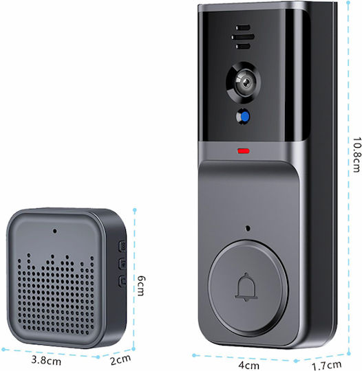 Avizar Wi-fi Connected Videophone Xring Ip65 Night Motion Detection Black