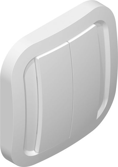 Nodon 2-button Wireless Wall Switch Zigbee System White
