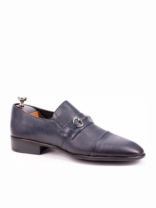 Leder Herrenschuhe Blau