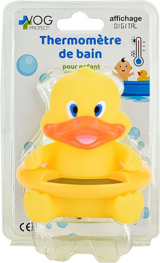 Vp Santé Battery-free Thermosensitive Bath Thermometer Baby Duck Shape Yellow