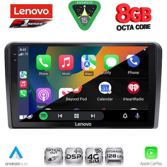 Lenovo Car Audio System for Nissan Navara 2006-2011 with Clima (Bluetooth/USB/WiFi/GPS/Apple-Carplay/Android-Auto) with Touch Screen 9"