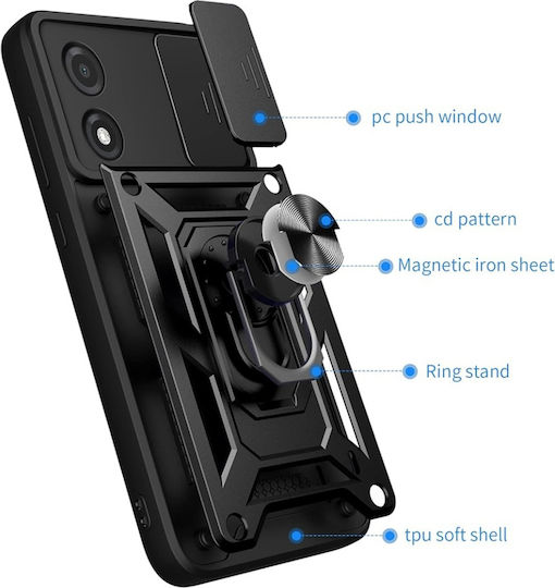 Umschlag Rückseite Schwarz (Realme 5 Pro)