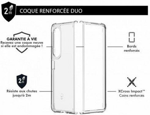 Force Case Doppelverstärkte Handyhülle Samsung Galaxy Z Fold4 Duo Sienna