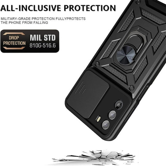 Magnetic Back Cover Μαύρο (Moto G62 5G)