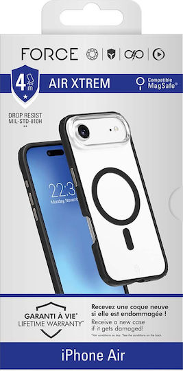 Force Case Magsafe Калъф iPhone Air Анти-падане Air Xtrem Frost 4m Черен