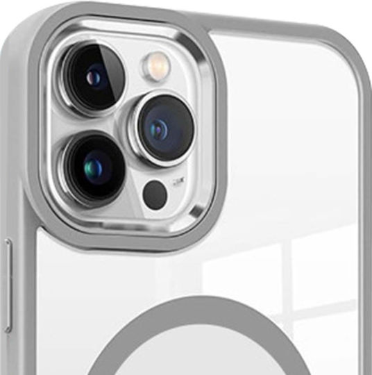 Jaym Stoßstange Hülle iPhone 16 Pro Kompatibel mit Magsafe Stoßfest Grau