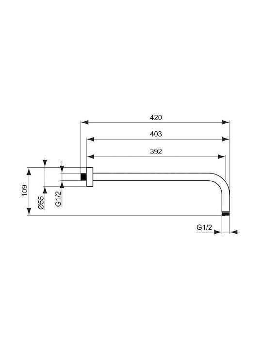 Ideal Standard Комплект смесител, душ слушалка и душ глава за вграждане за душ кабина Сив 3800861089735