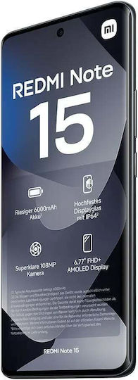 Xiaomi Redmi Note 15 4G NFC Dual SIM (6/128GB) Черен