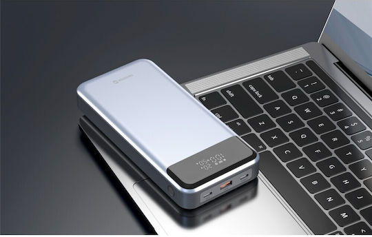 Swissten Laptop Power Bank 30000mAh 133W with USB-A Port and 2 USB-C Power Delivery Ports Gray