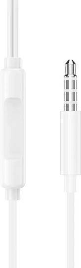 Borofone Bm100 Pro Fuente In-ear Handsfree Ακουστικά με Βύσμα 3.5mm Λευκό