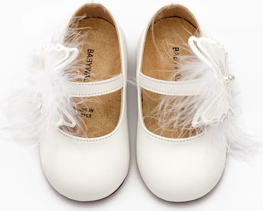Babywalker White Baptism Leather Pumps