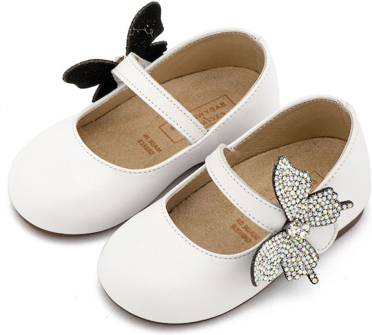 Babywalker White Baptism Leather Pumps