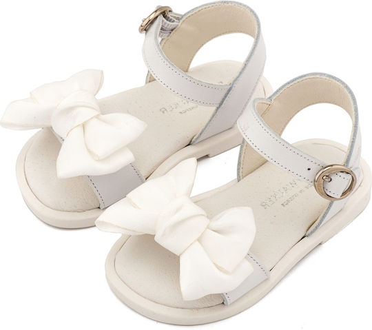 Babywalker White Baptism Leather Sandals