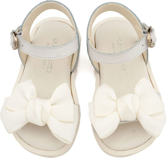 Babywalker White Baptism Leather Sandals