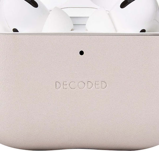 Decoded Θήκη Δερμάτινη σε Μπεζ χρώμα για Apple AirPods Pro