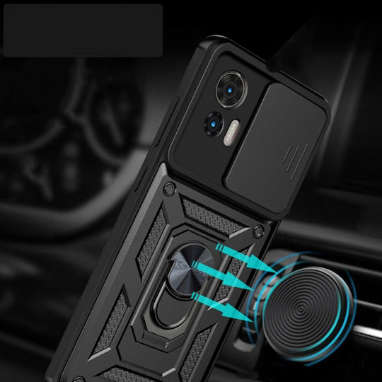 Magnetic Back Cover Negru (Motorola Edge 50 Fusion)