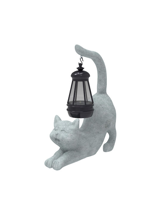 Lantern Figurine Solar Lustră Decorativă Gri
