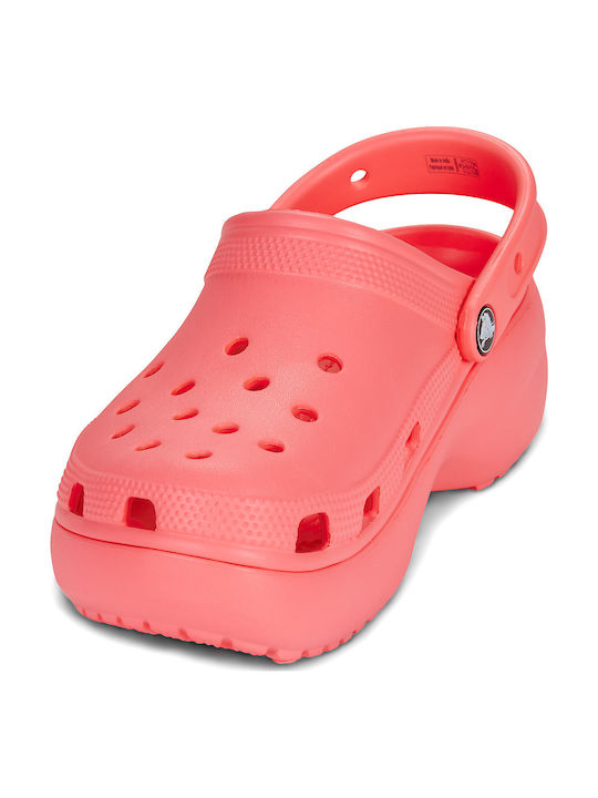 Crocs Classic Platform Clog Femei Sabot Roz