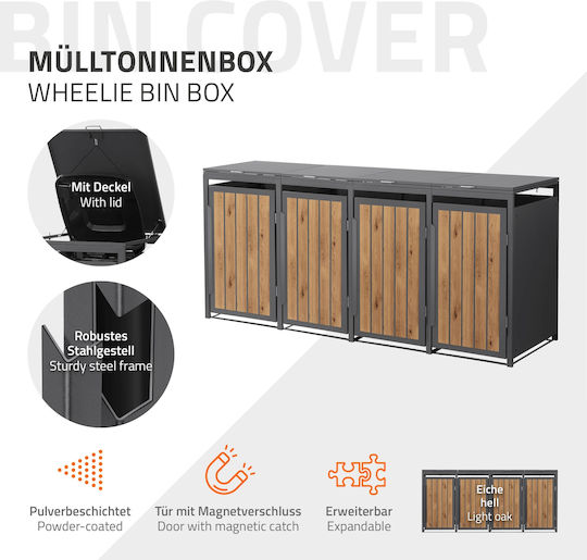 ML-Design Πλαστικός Κάδος Απορριμμάτων 240lt