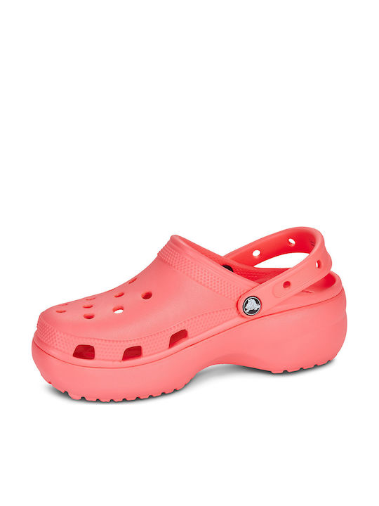 Crocs Classic Platform Clog Femei Sabot Roz