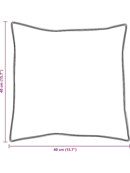 vidaXL Bamboo Μαξιλάρι Ύπνου Βαμβάκι 40x40cm 2τμχ