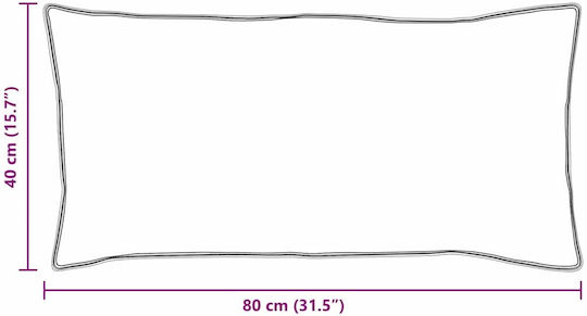 vidaXL Bamboo Sleep Pillow Cotton Made 40x80cm 2 Pieces