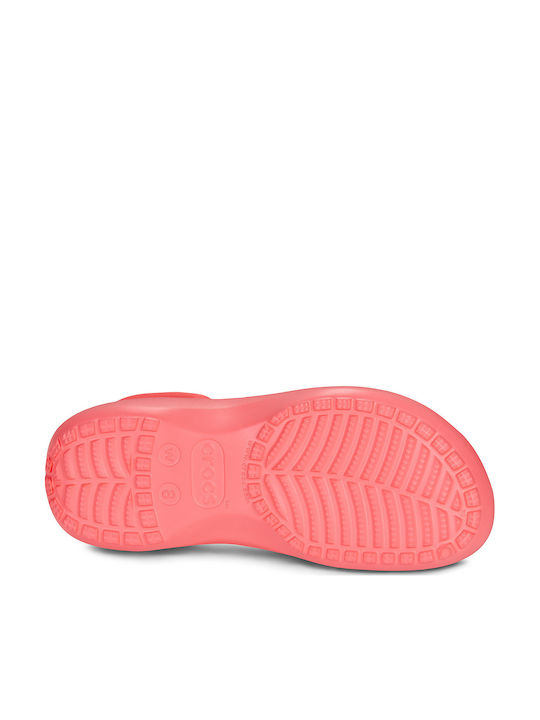 Crocs Classic Platform Clog Femei Sabot Roz