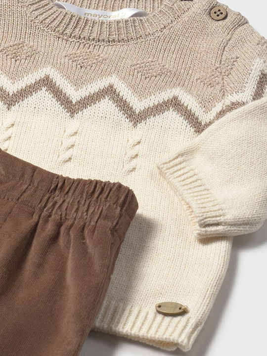 Kids' Set with Pants Winter 2pcs Coffee