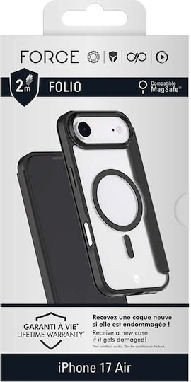 Force Case Magsafe Card Holder Case Iphone Air 2m Drop Protection Magnetic Closure Black