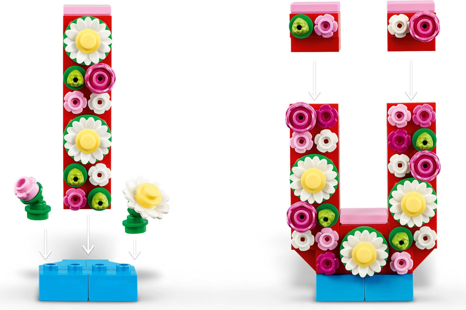 LEGO Cuburi de Construit Love Letters Valentine's Day pentru 8+