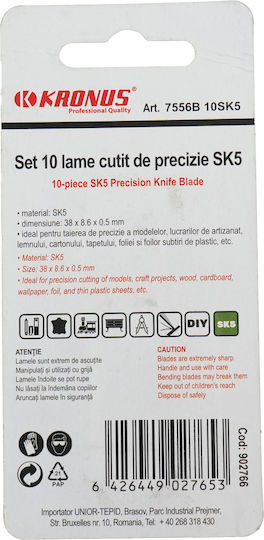 7556b.10 Sk4 Set 10 Sk5 Precision Knife Blades Sharp Tip Code 902766