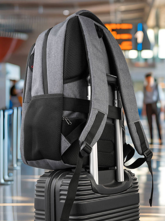 Rucsac Laptop Bărbați Călătorie Birou Multifuncțional Gri Impermeabil Căptușit As-03-dgr Rucsac Laptop Bărbați Călătorie Birou Multifuncțional Gri Impermeabil Căptușit As-03-dgr