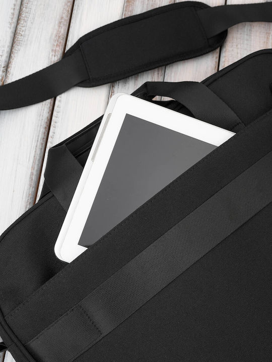 Laptop Bag Black Unisex Lightweight Material Shoulder Paolo Peruzzi As-02-bl
