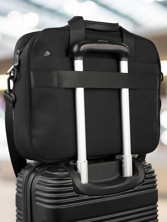 Laptop Bag Black Unisex Lightweight Material Shoulder Paolo Peruzzi As-02-bl