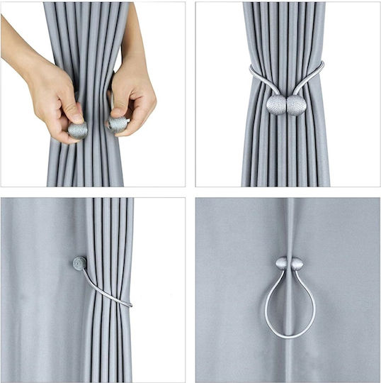 Alista Home Tie-Back Magnetic din Plastic Auriu 2buc