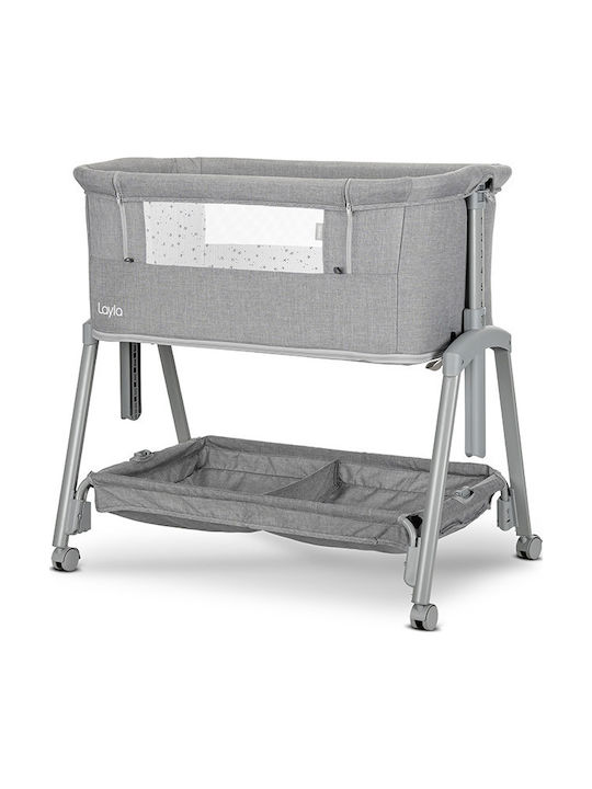 Lorelli Cradle with Mattress and Wheels Gray