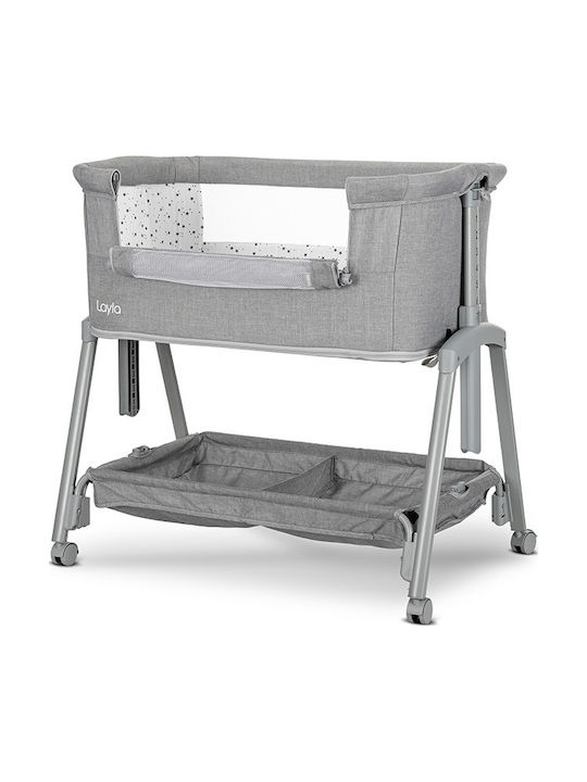 Lorelli Cradle with Mattress and Wheels Gray