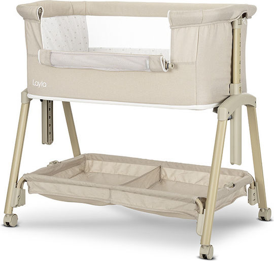 Lorelli Wiege mit Matratze und Rädern Beige