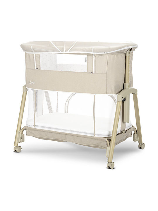 Lorelli Cradle with Mattress and Wheels Beige