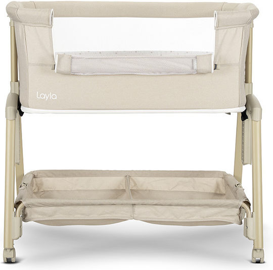 Lorelli Wiege mit Matratze und Rädern Beige