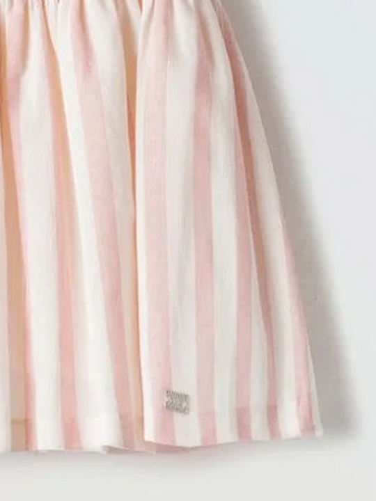 Детска Рокля Без ръкави На райета Pink