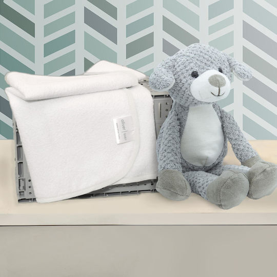 Baby Oliver Wasserdichtes Wickeltuch Gray Gray 40x60cm.