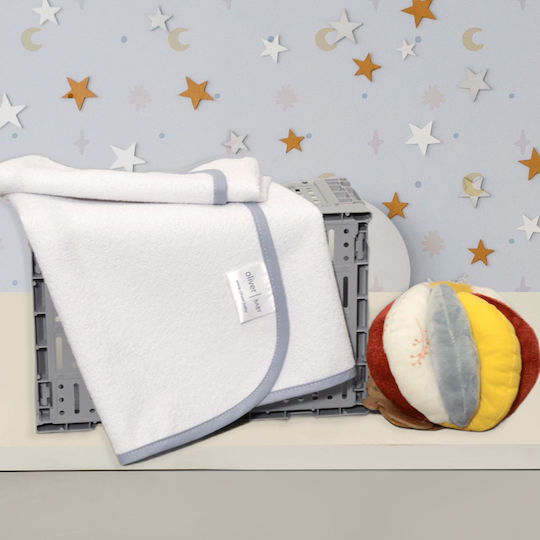 Baby Oliver Wasserdichtes Wickeltuch Gray Gray 40x60cm.