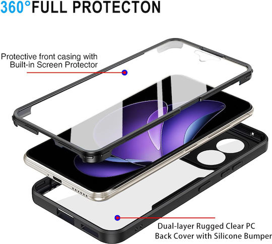 Techsuit Colorverse 360 Vollschutz Transparent (Oppo Reno13 F / FS)