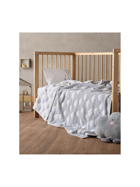 Kentia Blanket Nursery Swaddling Blankets Esperos Knitted Gray Grey 75x100cm