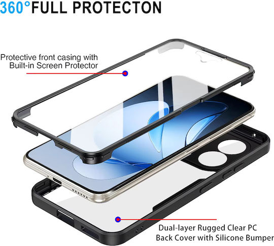 Techsuit ColorVerse 360 Full Cover Transparent Oppo Reno13