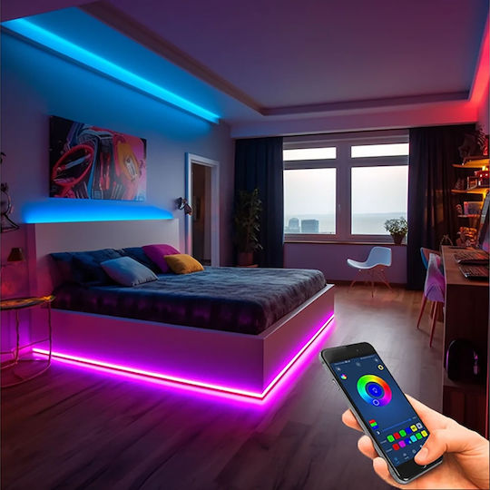 Avizar 150 Led Rgb Bluetooth Connected Waterproof Ribbon Light Ip65 5m Multicolour